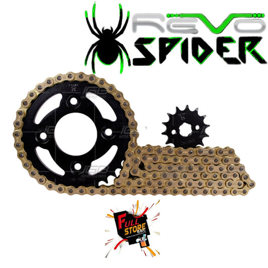 Kit Arrastre 14x38 (428H-104) Honda C100 Wave - REVO SPIDER (Alta Durabilidad y Diseño) (Despacho 4 a 5 días hábiles)