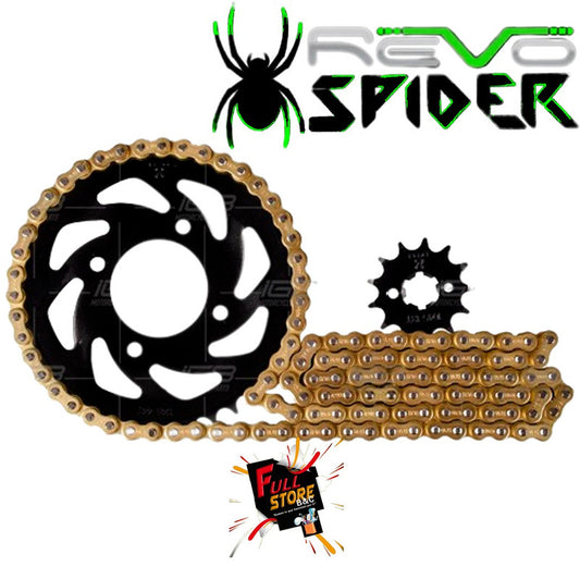 Kit Arrastre 13x44 (428H-132) Cóncavo TVS Apache RTR 160 2V - REVO SPIDER (Alta Durabilidad y Diseño) (Despacho 4 a 5 días hábiles)